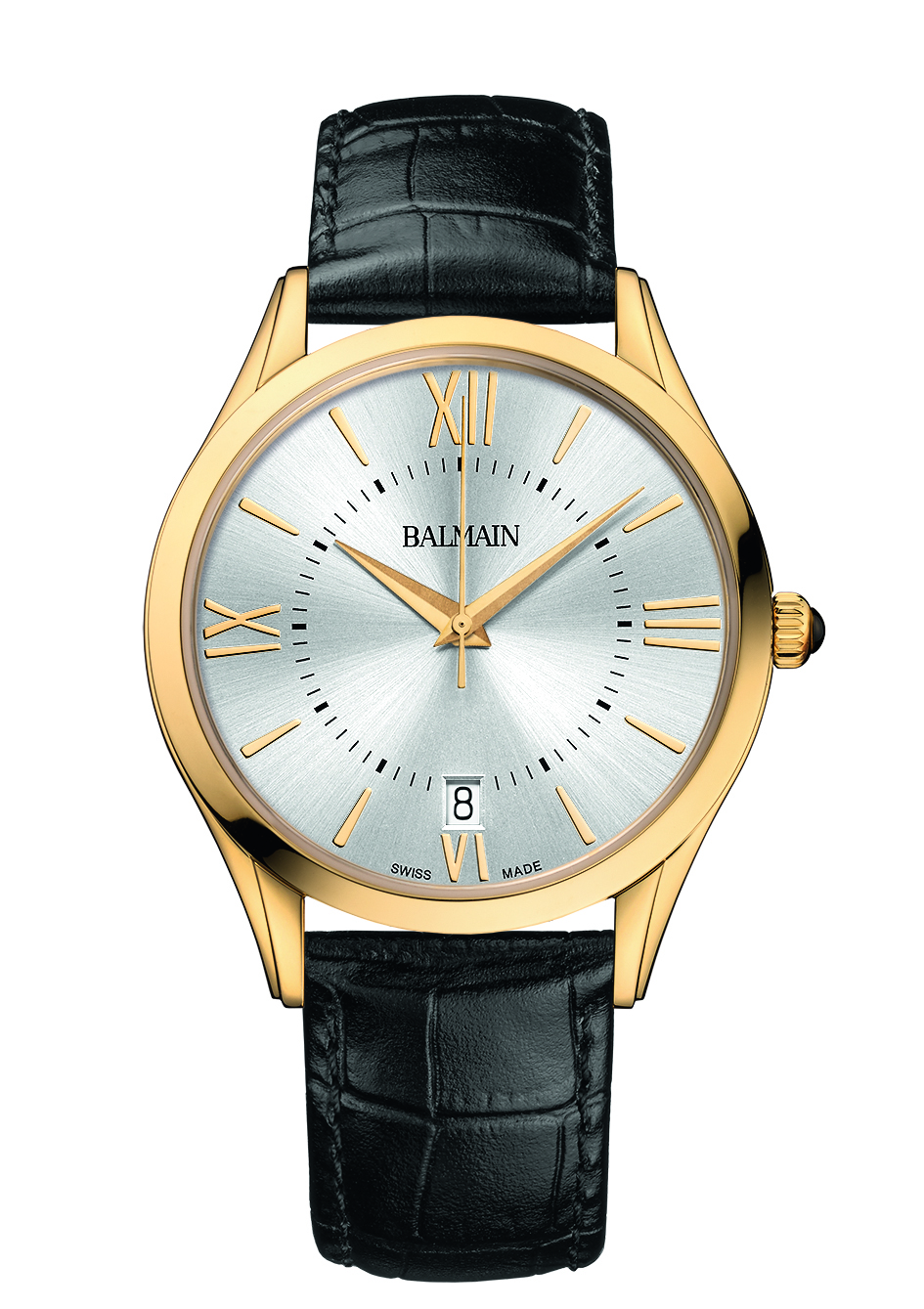 BALMAIN Classic R Grande Black Watch For Men-B41003222